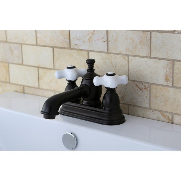 KS7005PX 4 Centerset Bathroom Faucet, Oil Rubbed Bronze